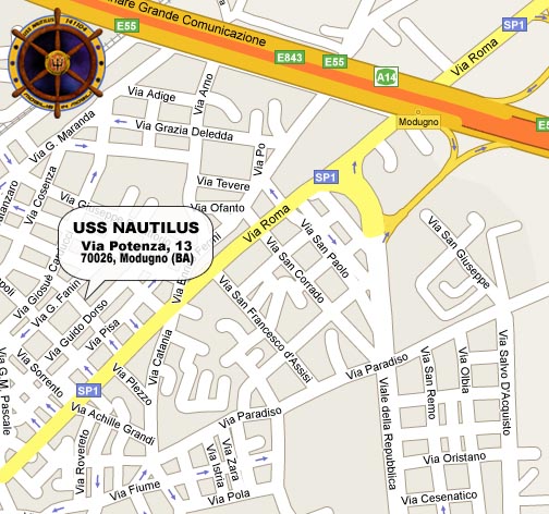 Mappa Sede USS NAUTILUS